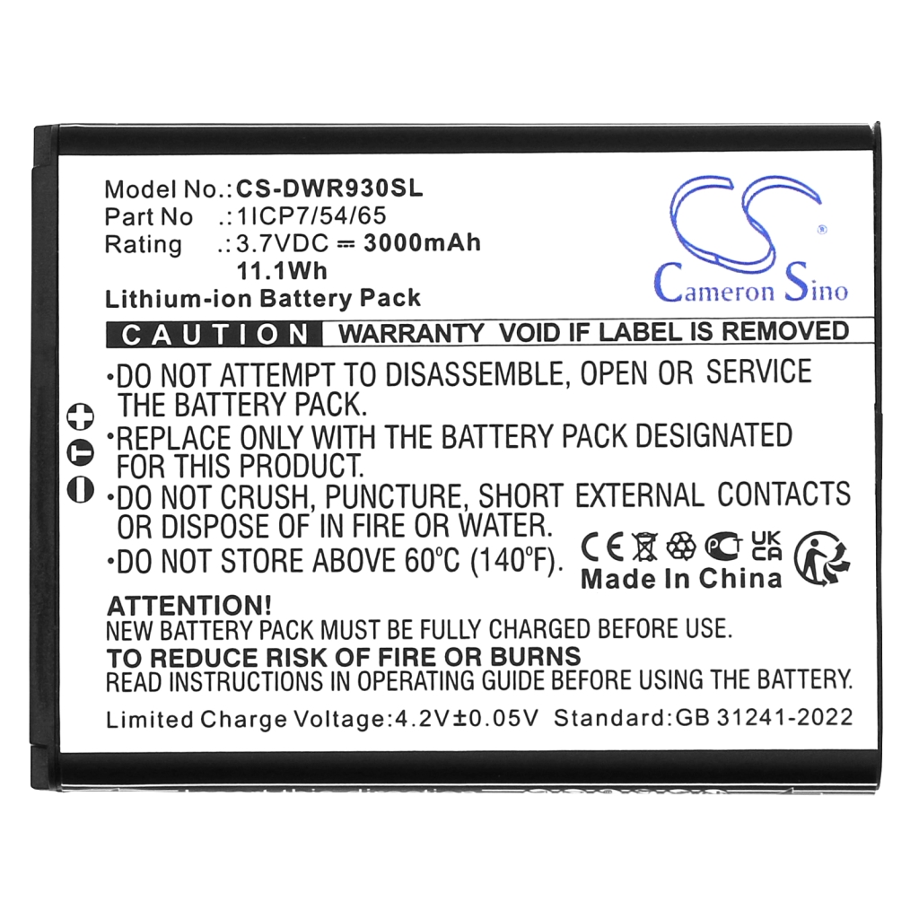 Batteries Remplace 1ICP7/54/65