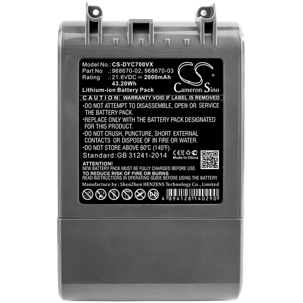 Batteries Remplace 968670-03