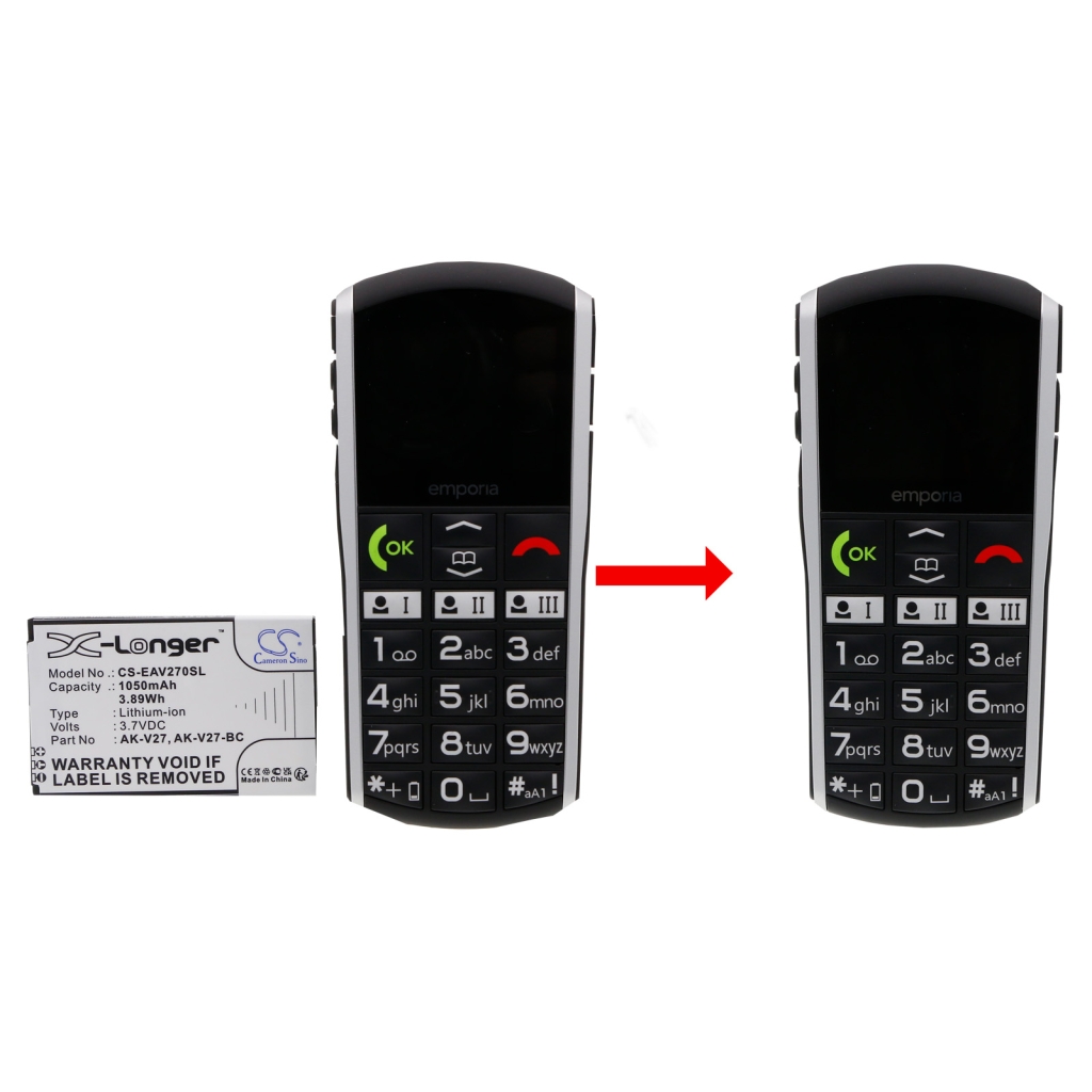 Batterie de téléphone portable Emporia CS-EAV270SL