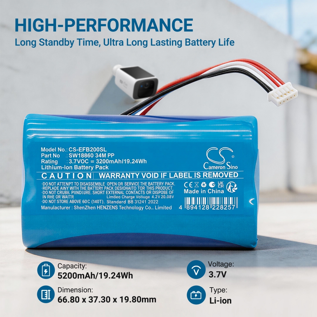 Akku kompatibel mit Eufy CS-EFB200SL