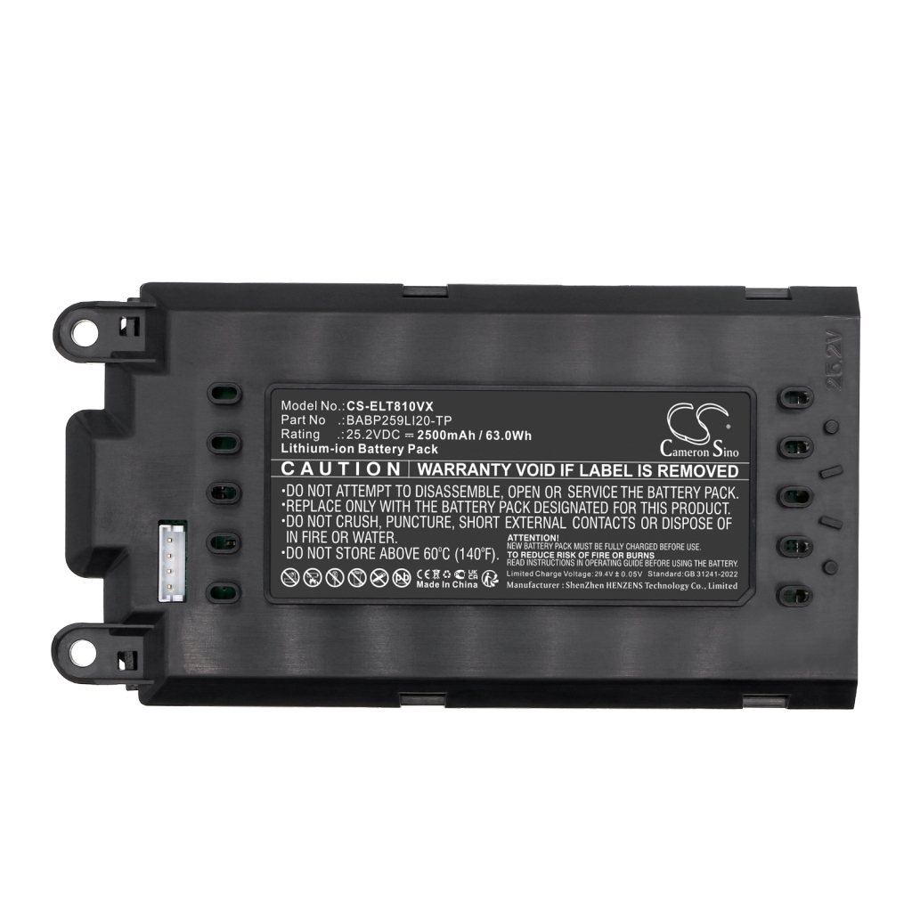 Batterie à vide Electrolux CS-ELT810VX