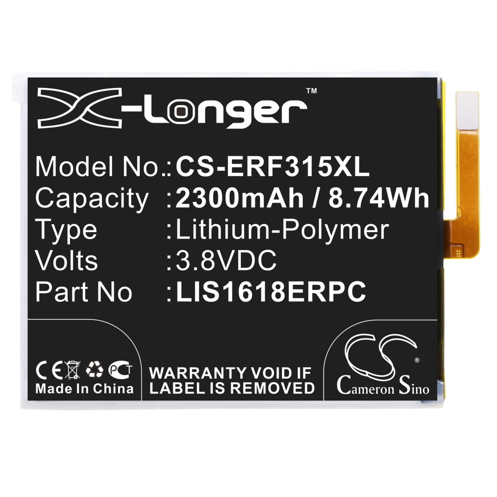 Batterie de téléphone portable Sony CS-ERF315XL