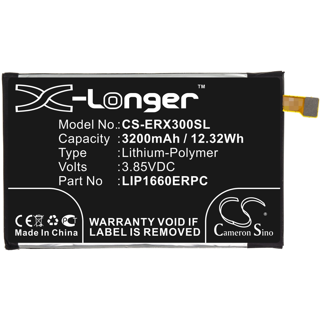 Batterie de téléphone portable Sony CS-ERX300SL