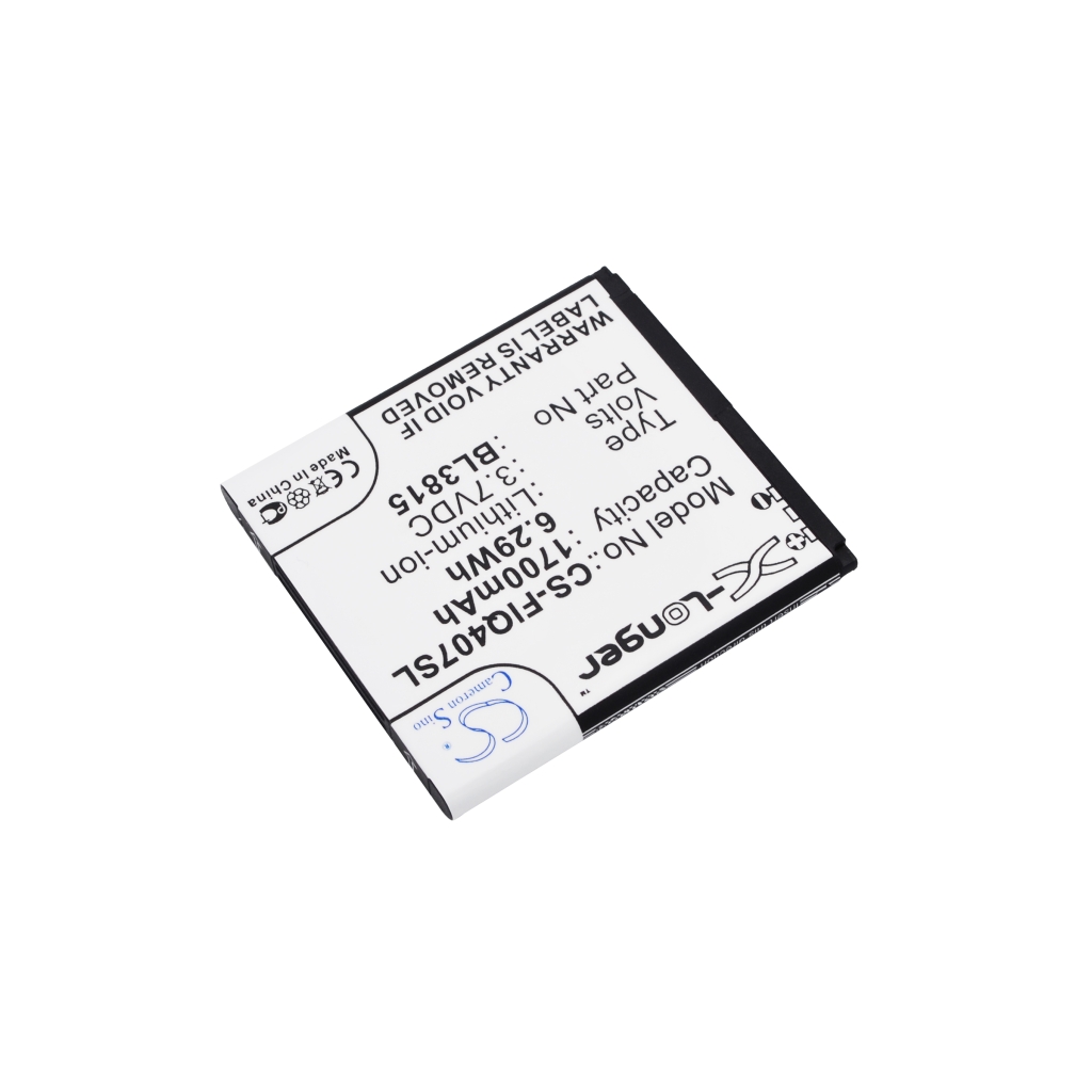 Cameron Sino CS-FIQ407SL vue de l’étiquette arrière: 1700mAh BL3815