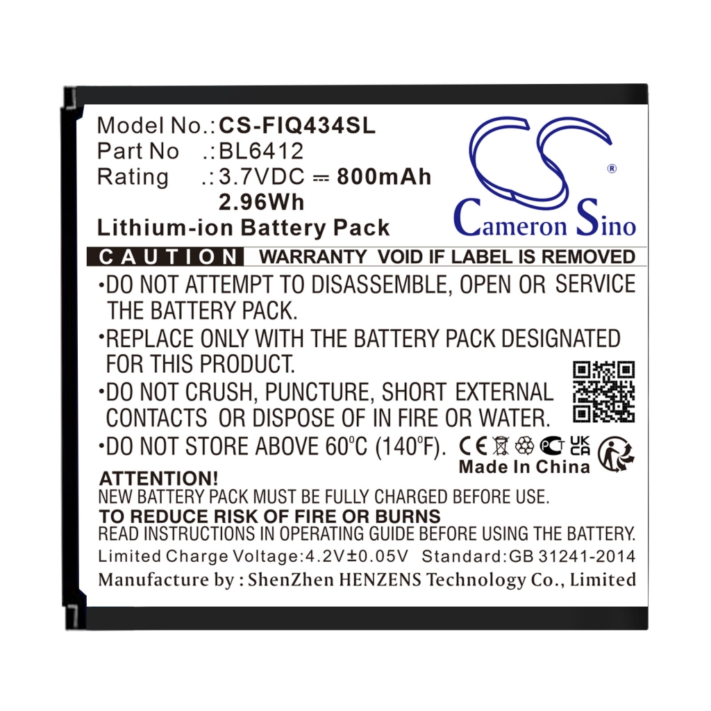 Batterie de téléphone portable Fly CS-FIQ434SL