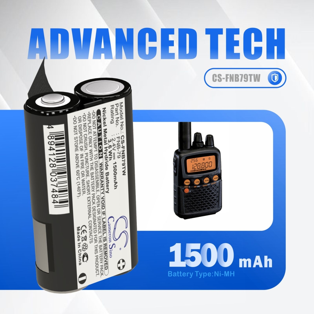 Walkie-Talkie Akkus YAESU CS-FNB79TW