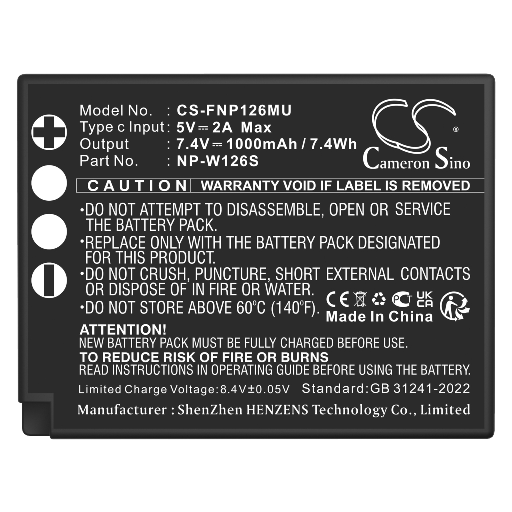Batterie de l'appareil photo FUJIFILM FinePix X-Pro1