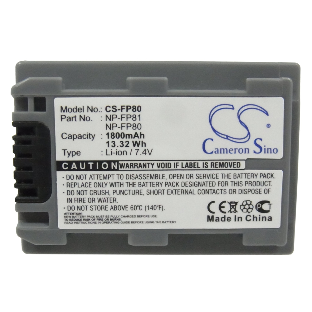 Batterie de l'appareil photo Sony DCR-HC30S