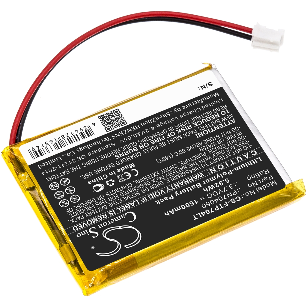 Remplacement de batterie compatible pour Fatboy PN704050