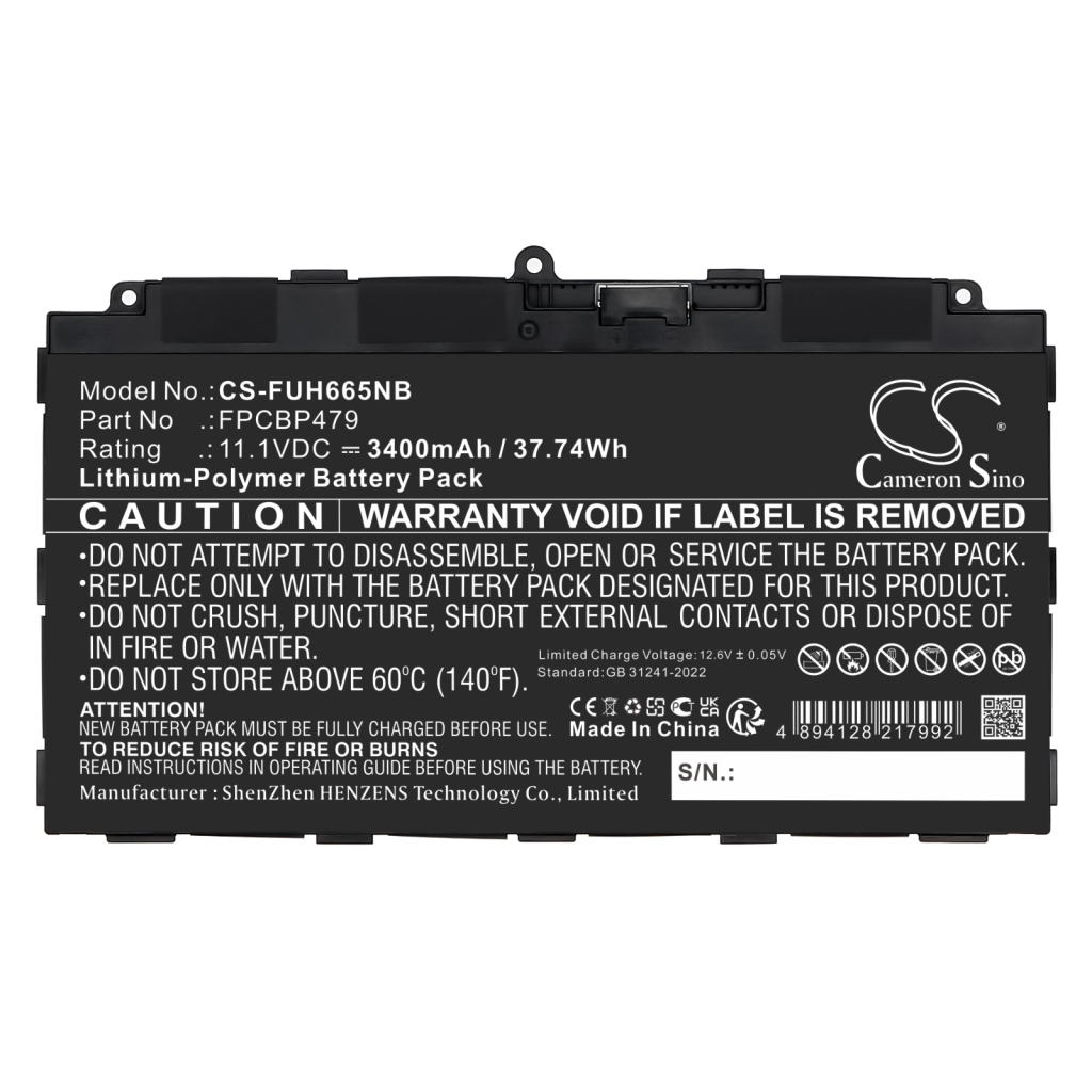 Laptop Akkus Fujitsu CS-FUH665NB