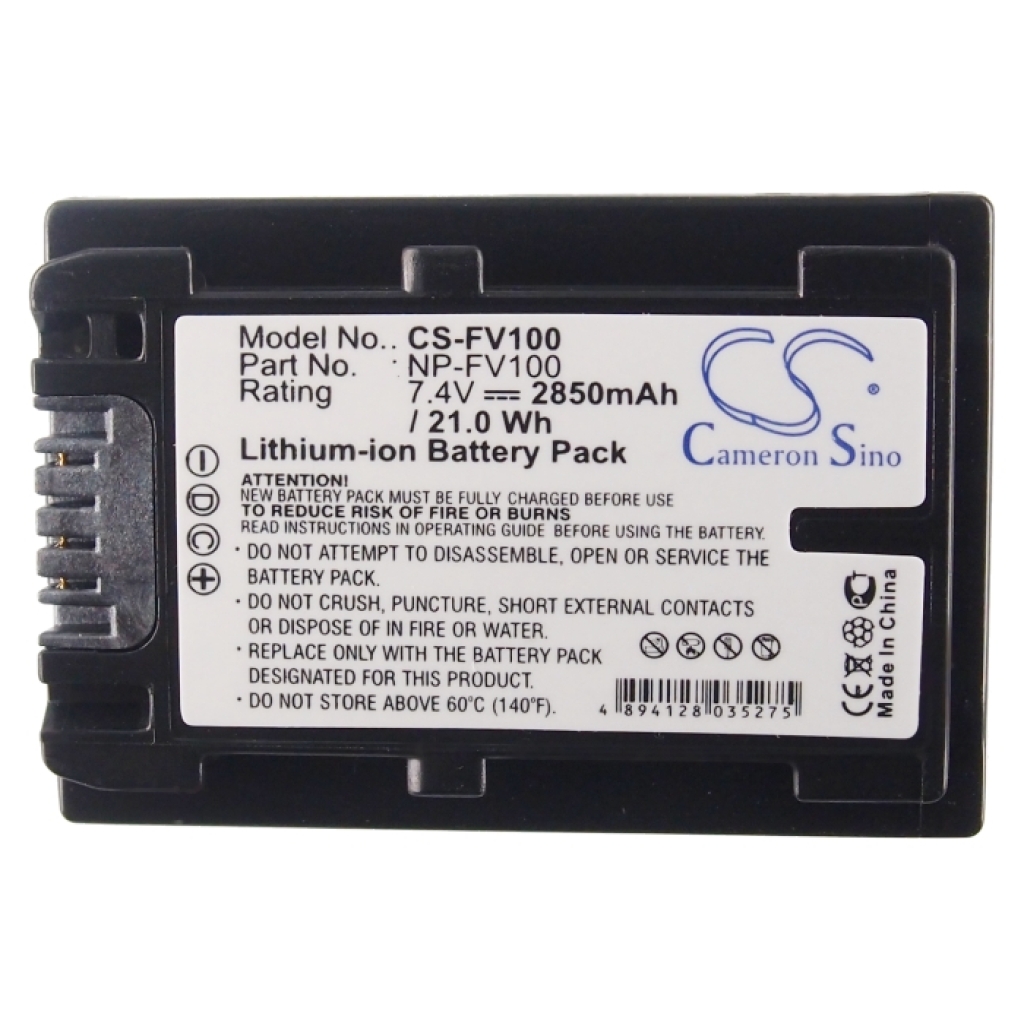Batterie de l'appareil photo Sony DCR-SR68R