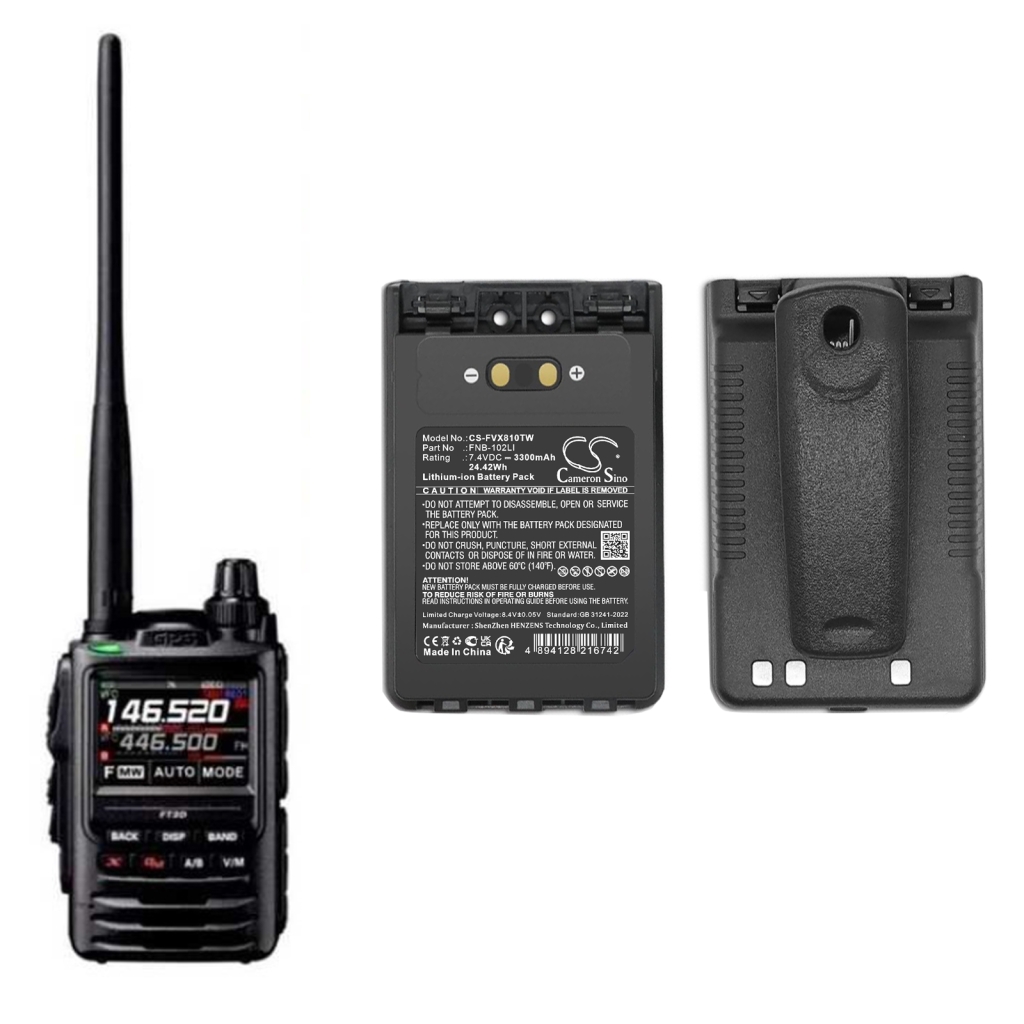 Walkie-Talkie Akkus YAESU CS-FVX810TW