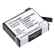 Kompatibler Ersatzakku für GoPro 335-06532-000,AHDBT-401