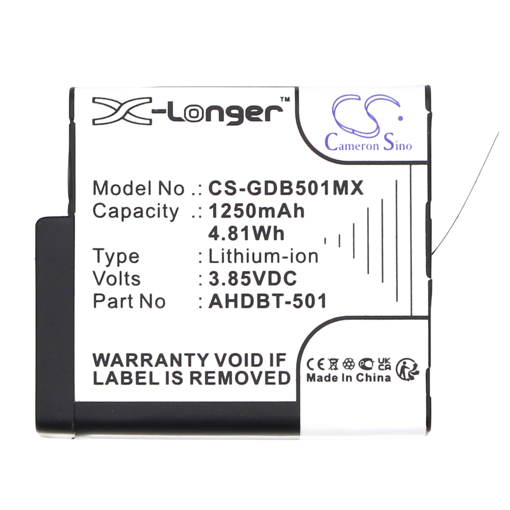 Batterie de l'appareil photo GoPro CS-GDB501MX