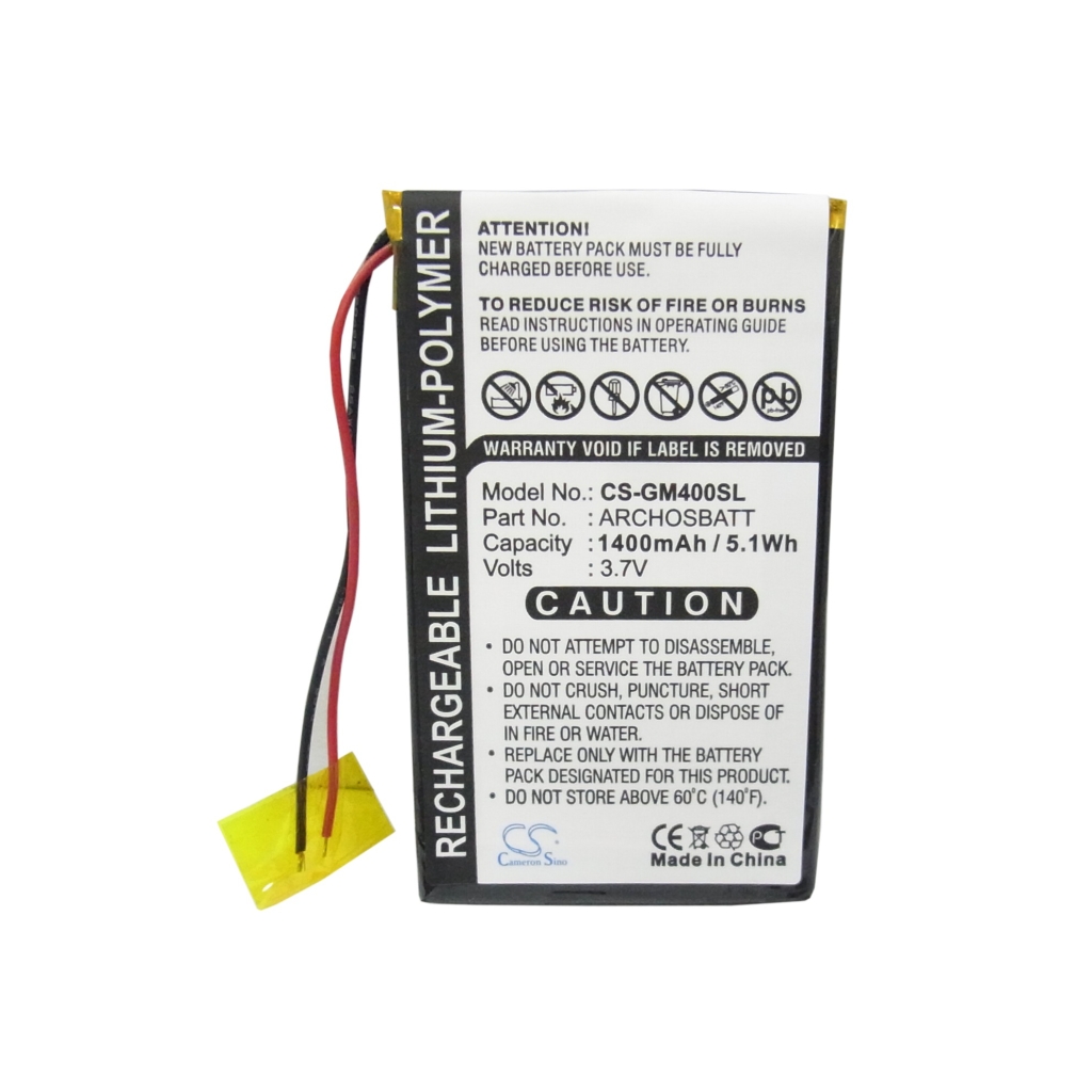 MP3, MP4, MP4, PMP Batterie Archos CS-GM400SL