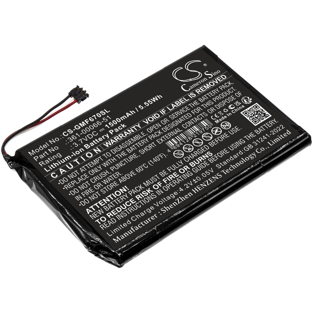 Navigationssysteme Akkus Garmin CS-GMF670SL