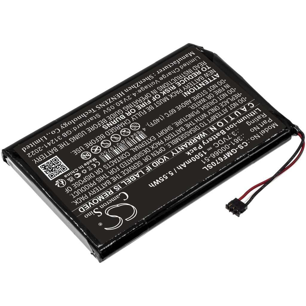 Navigationssysteme Akkus Garmin CS-GMF670SL