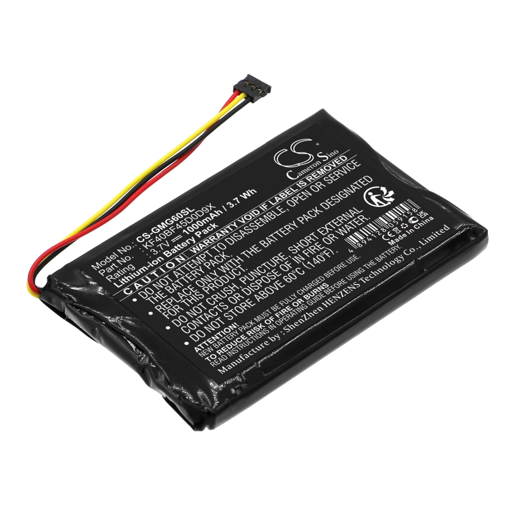Remplacement de batterie compatible pour Garmin KF40BF45D0D9X