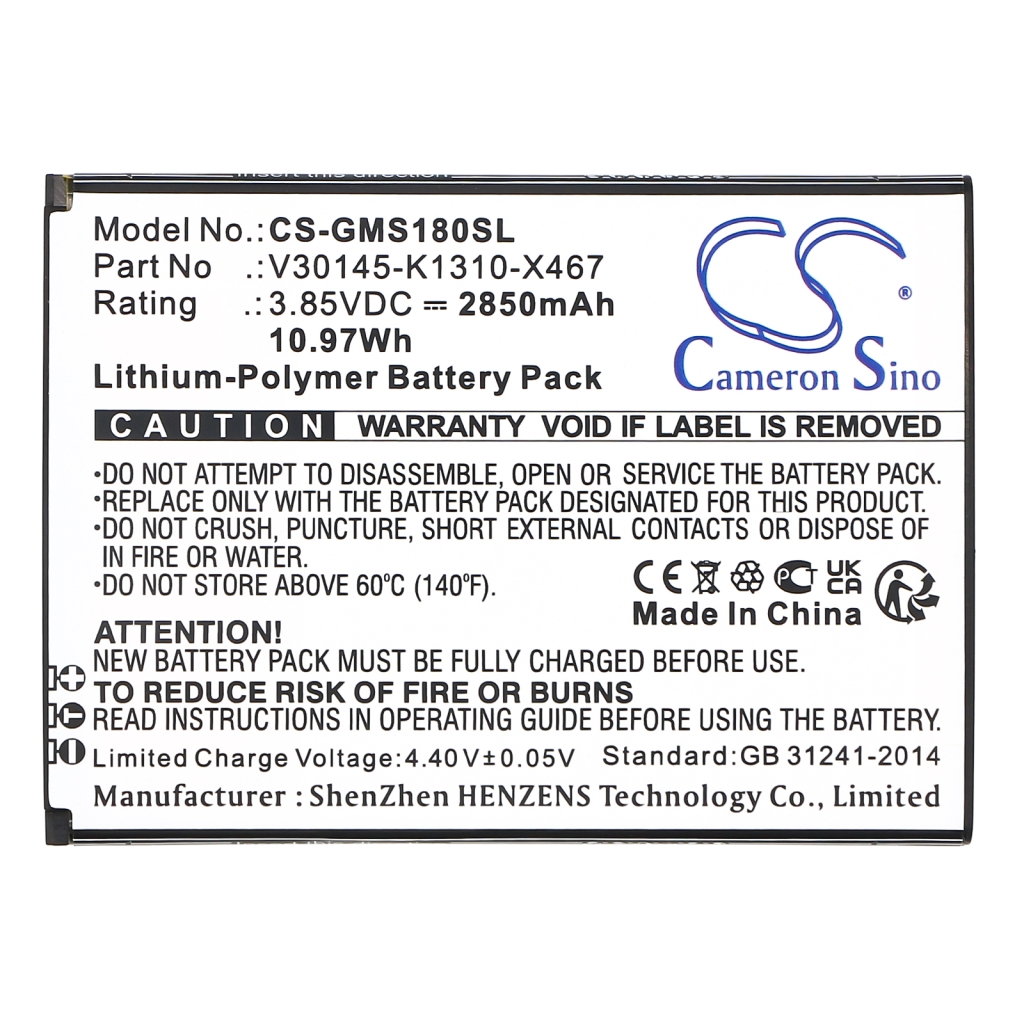 Batterie de téléphone portable Gigaset CS-GMS180SL