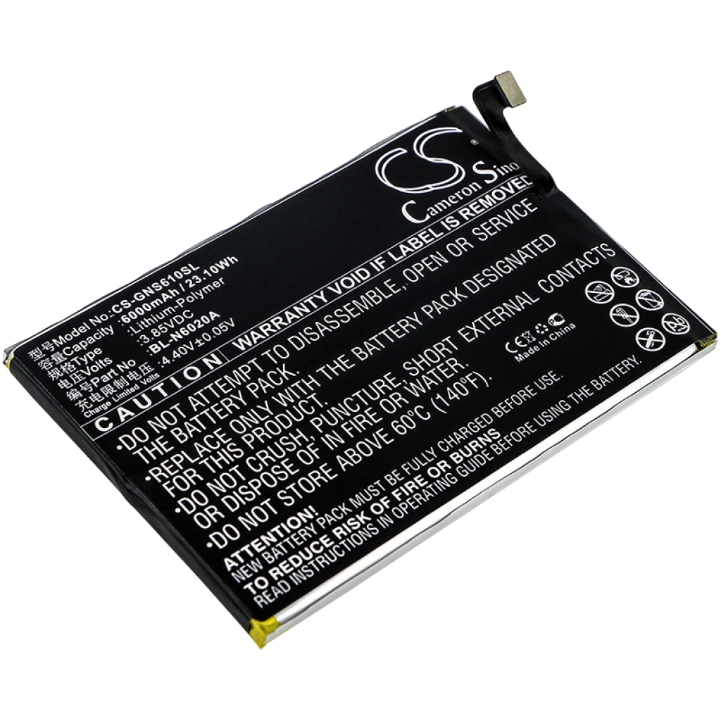 Batterie de téléphone portable GIONEE CS-GNS610SL