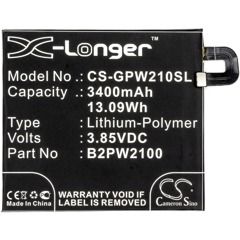 Batterie de téléphone portable Google CS-GPW210SL