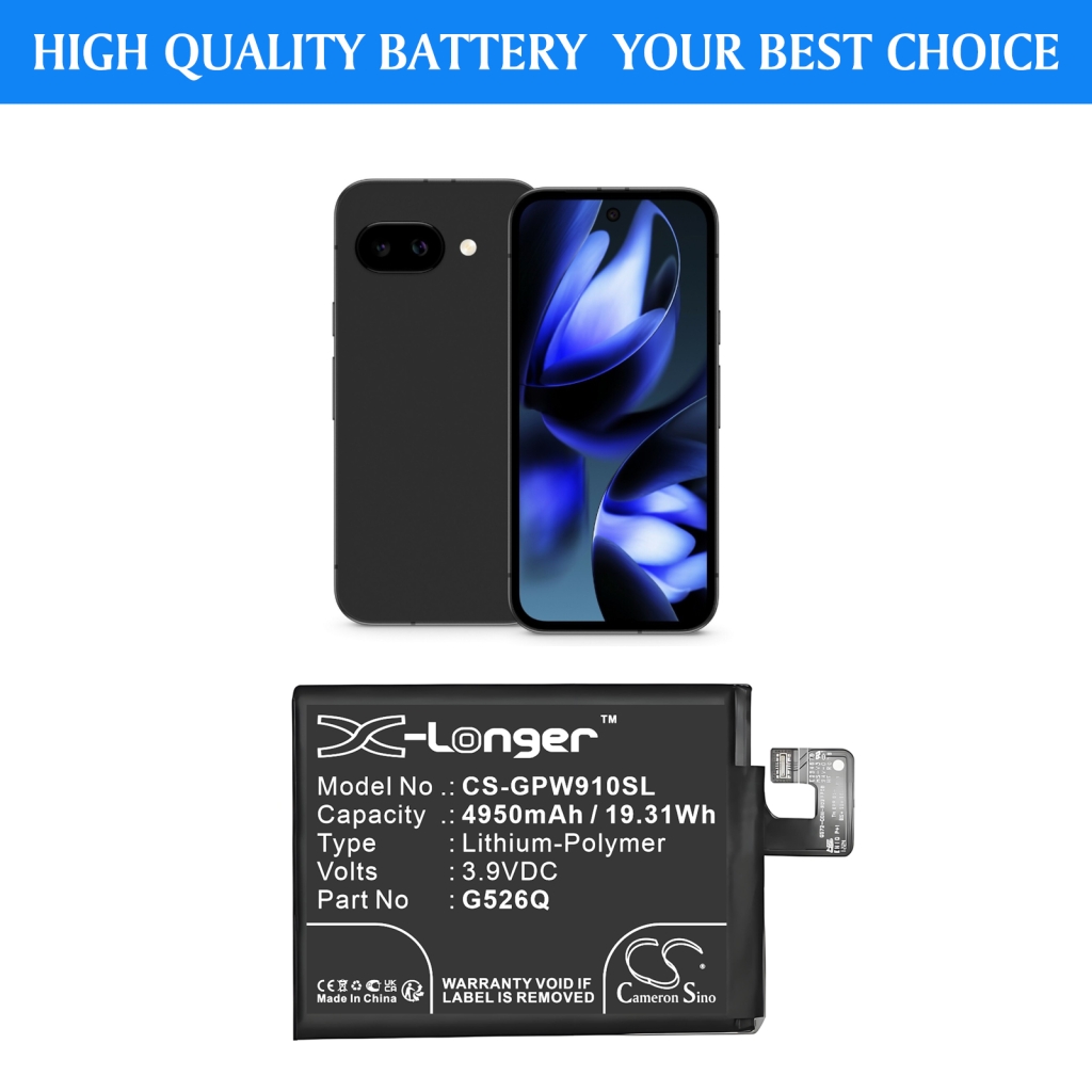 Batterie de téléphone portable Google CS-GPW910SL