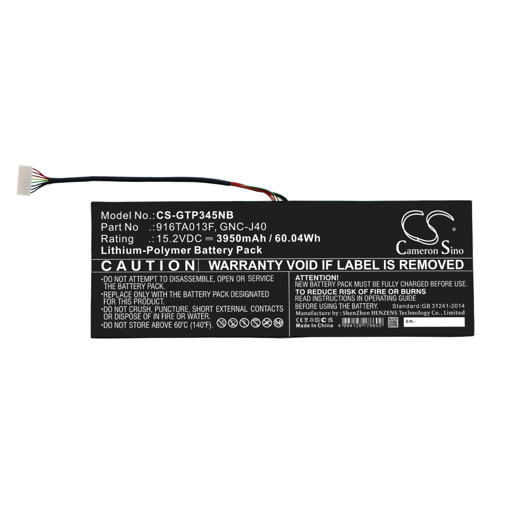 Notebook battery Gigabyte P34K V7 (CS-GTP345NB)