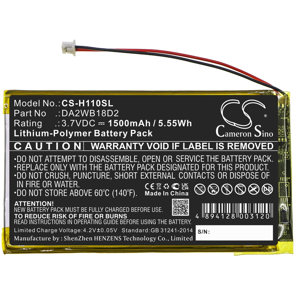 MP3, MP4, MP4, PMP Batterie iRiver CS-H110SL