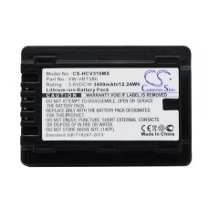 Remplacement de batterie compatible pour Panasonic VW-VBT190