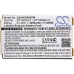 Batteries Remplace BTY6000Li11
