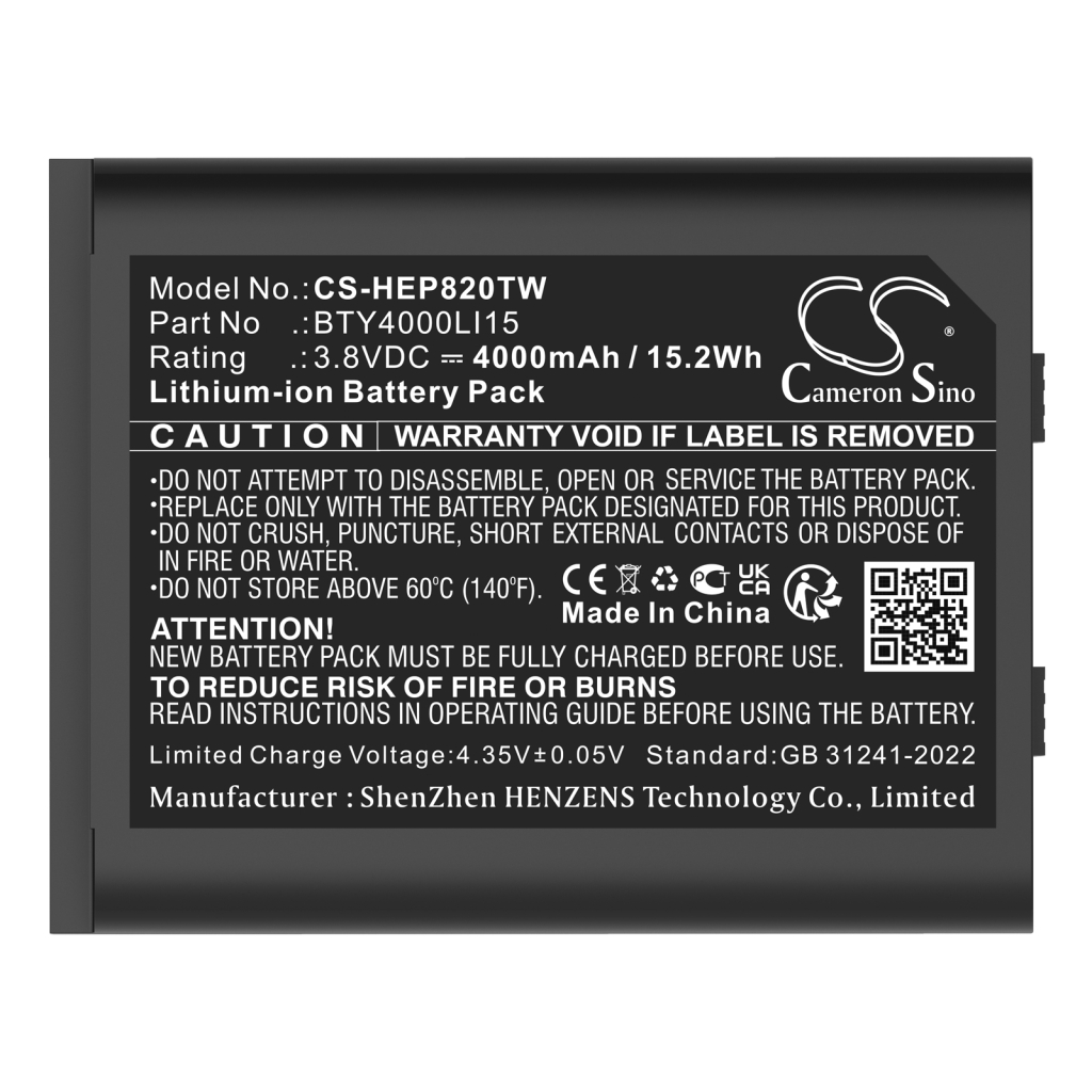 Batteries Remplace BTY4000LI15