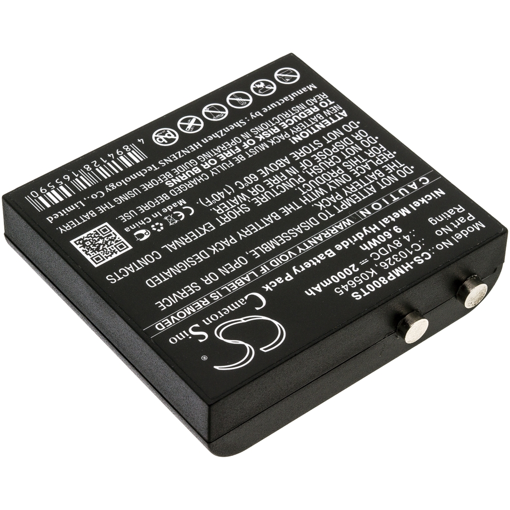 Batterie de casque d'écoute sans fil HME CS-HMP800TS