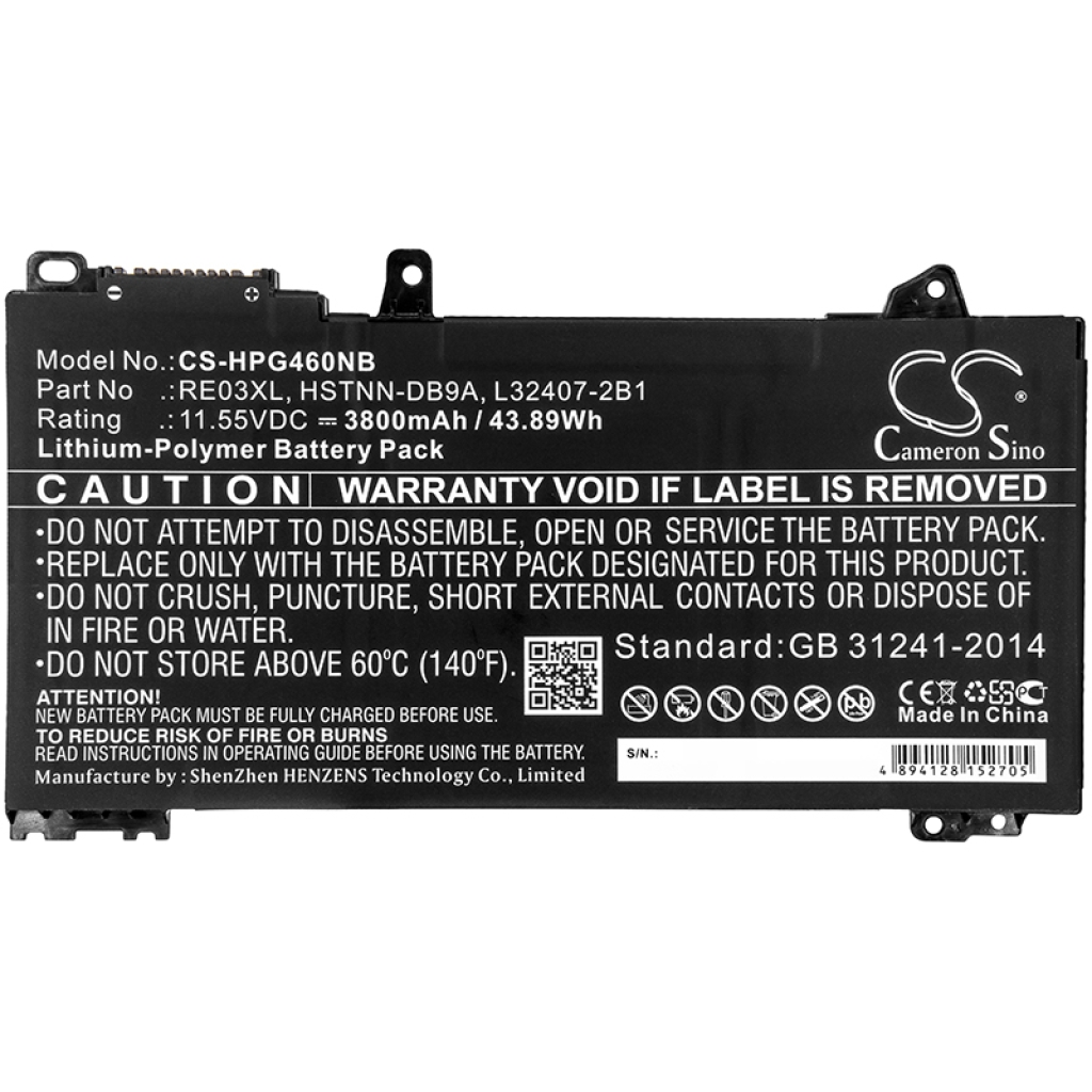 Batterie pour ordinateur portable HP CS-HPG460NB