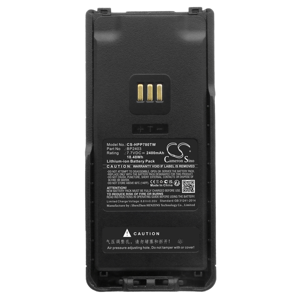 Remplacement de batterie compatible pour Hytera BP2403