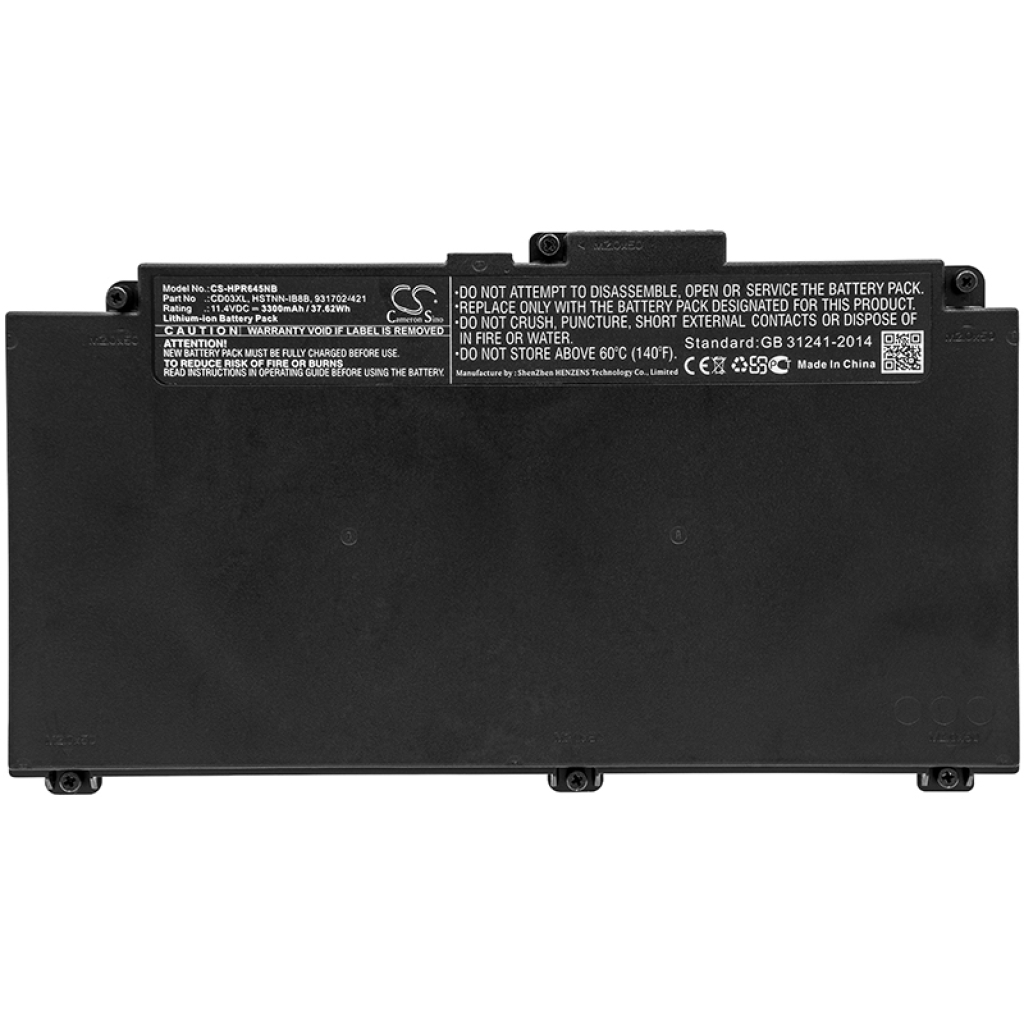 Batterie pour ordinateur portable HP CS-HPR645NB