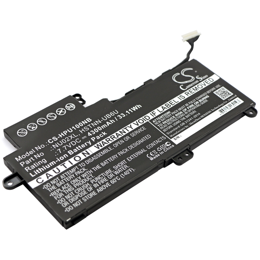 Batterie pour ordinateur portable HP CS-HPU100NB