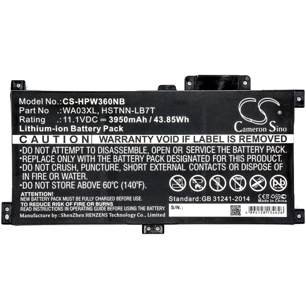 Batterie pour ordinateur portable HP CS-HPW360NB