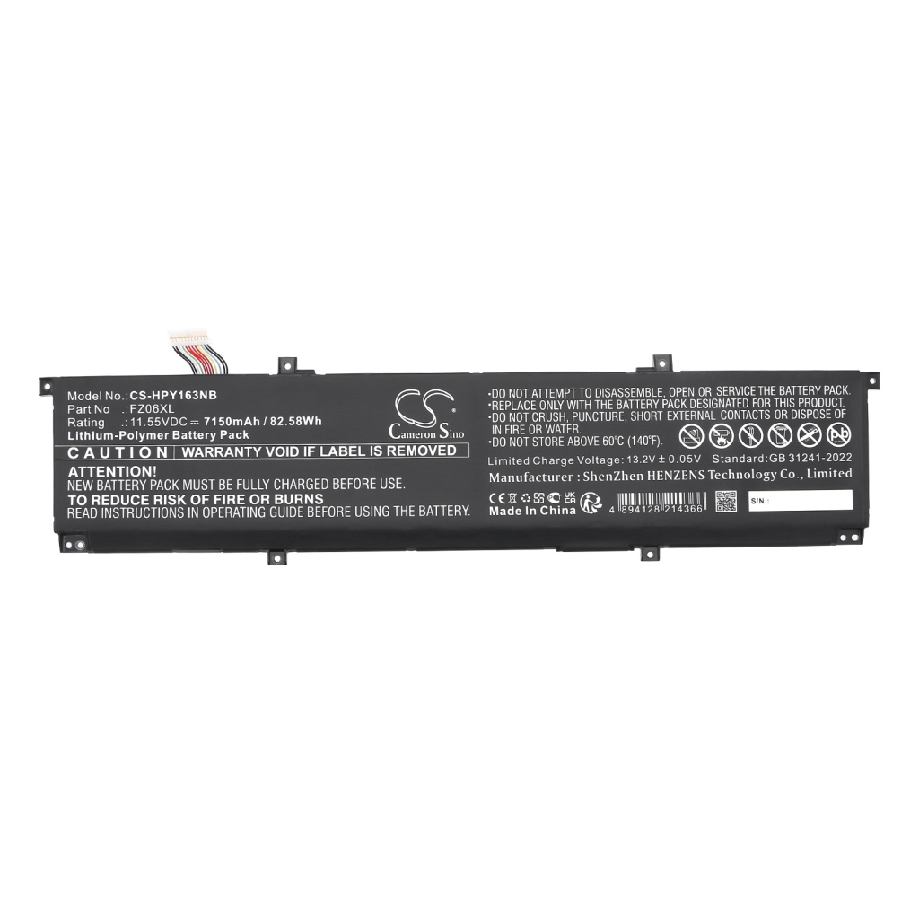 Batterie pour ordinateur portable HP CS-HPY163NB