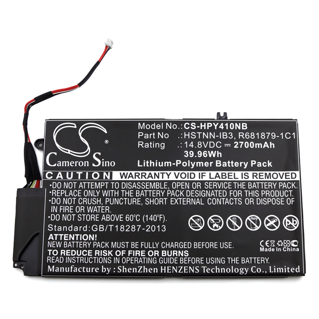 Batterie pour ordinateur portable HP CS-HPY410NB