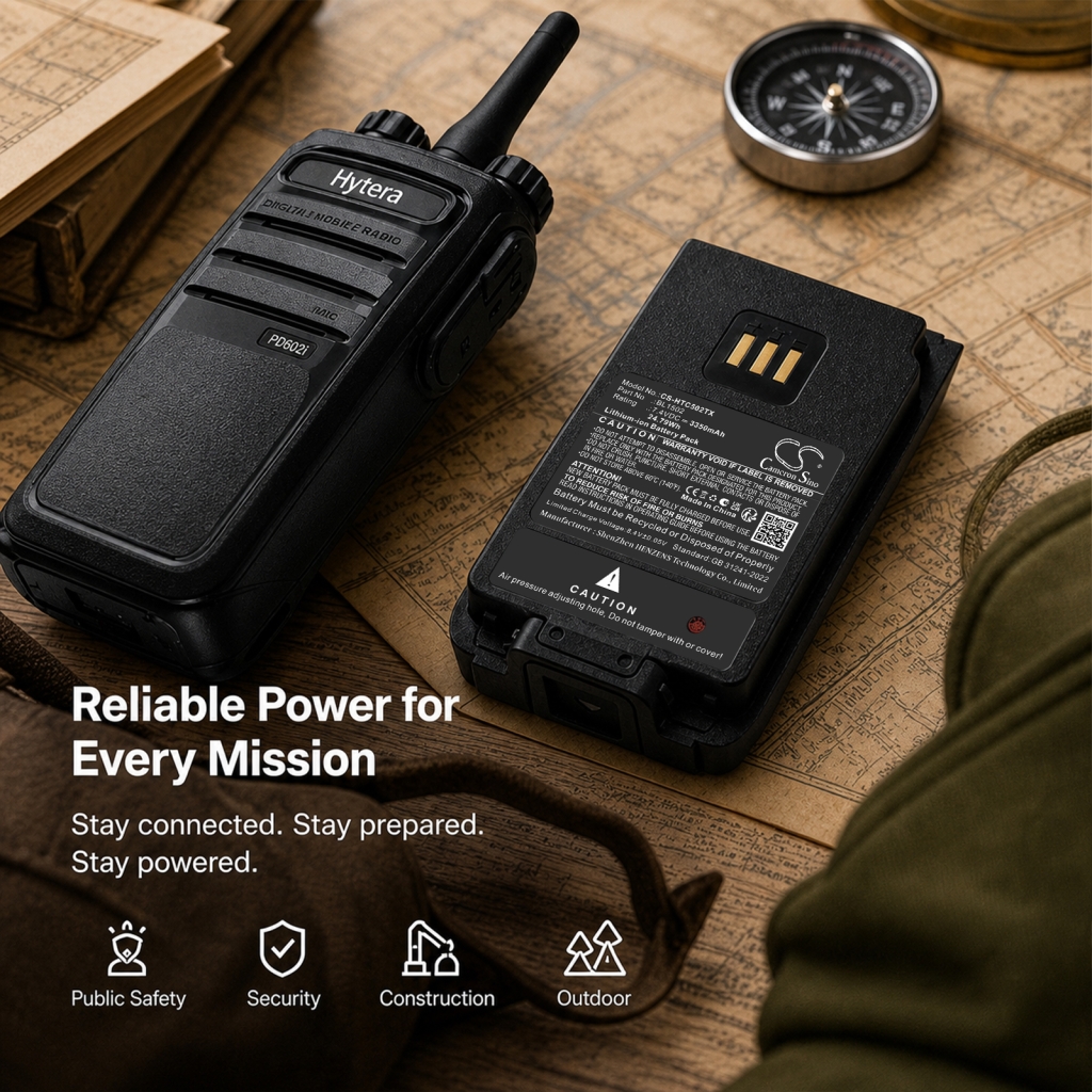 Akku kompatibel mit HYT Hytera CS-HTC502TX