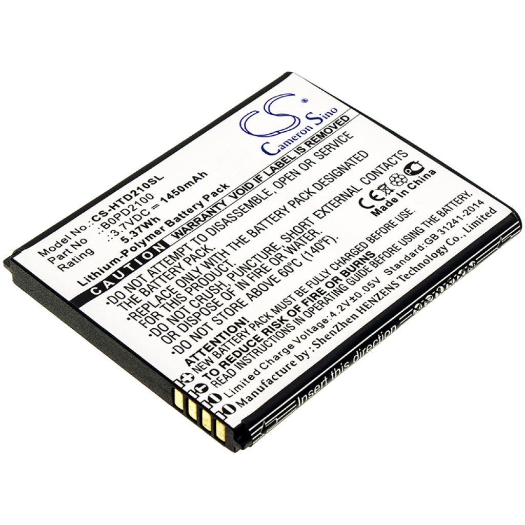 Batterie de téléphone portable HTC CS-HTD210SL