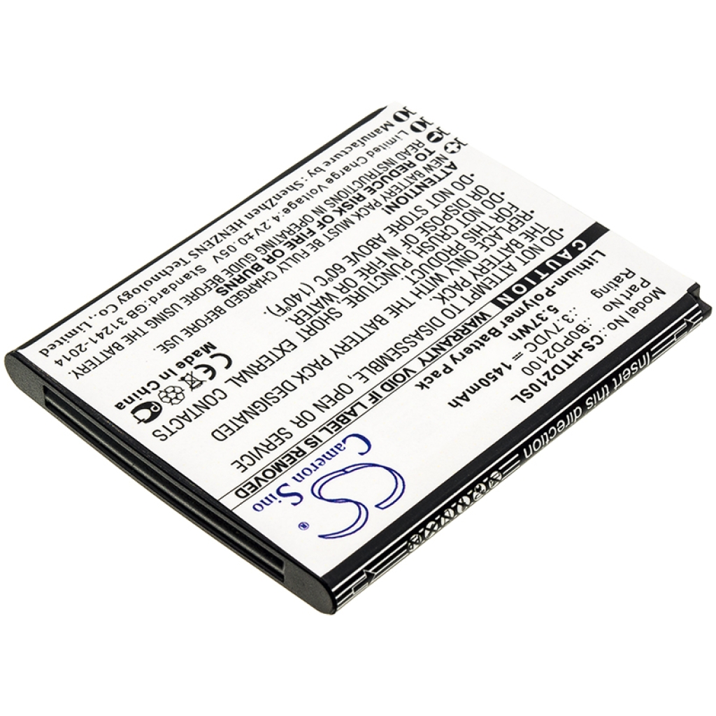Batterie de téléphone portable HTC CS-HTD210SL