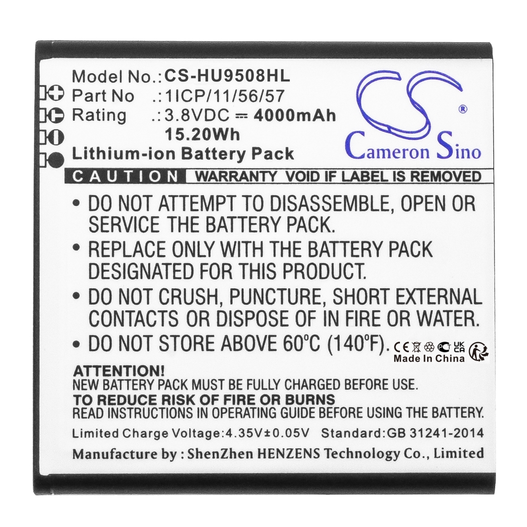 Batteries personnalisées CS-HU9508HL