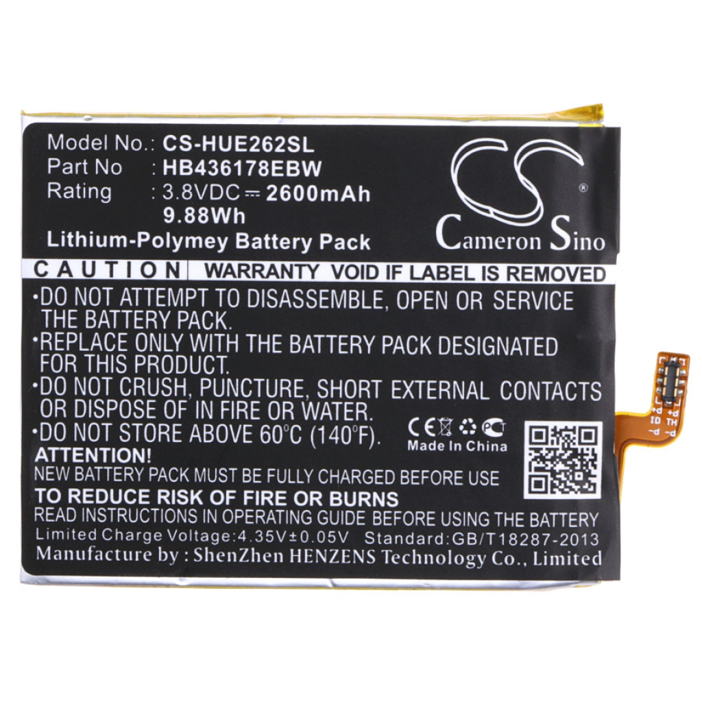 Batterie de téléphone portable Huawei CS-HUE262SL