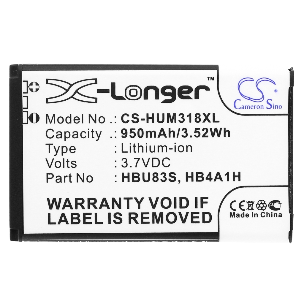 Mobile Phone Battery Plusfon CS-HUM318XL