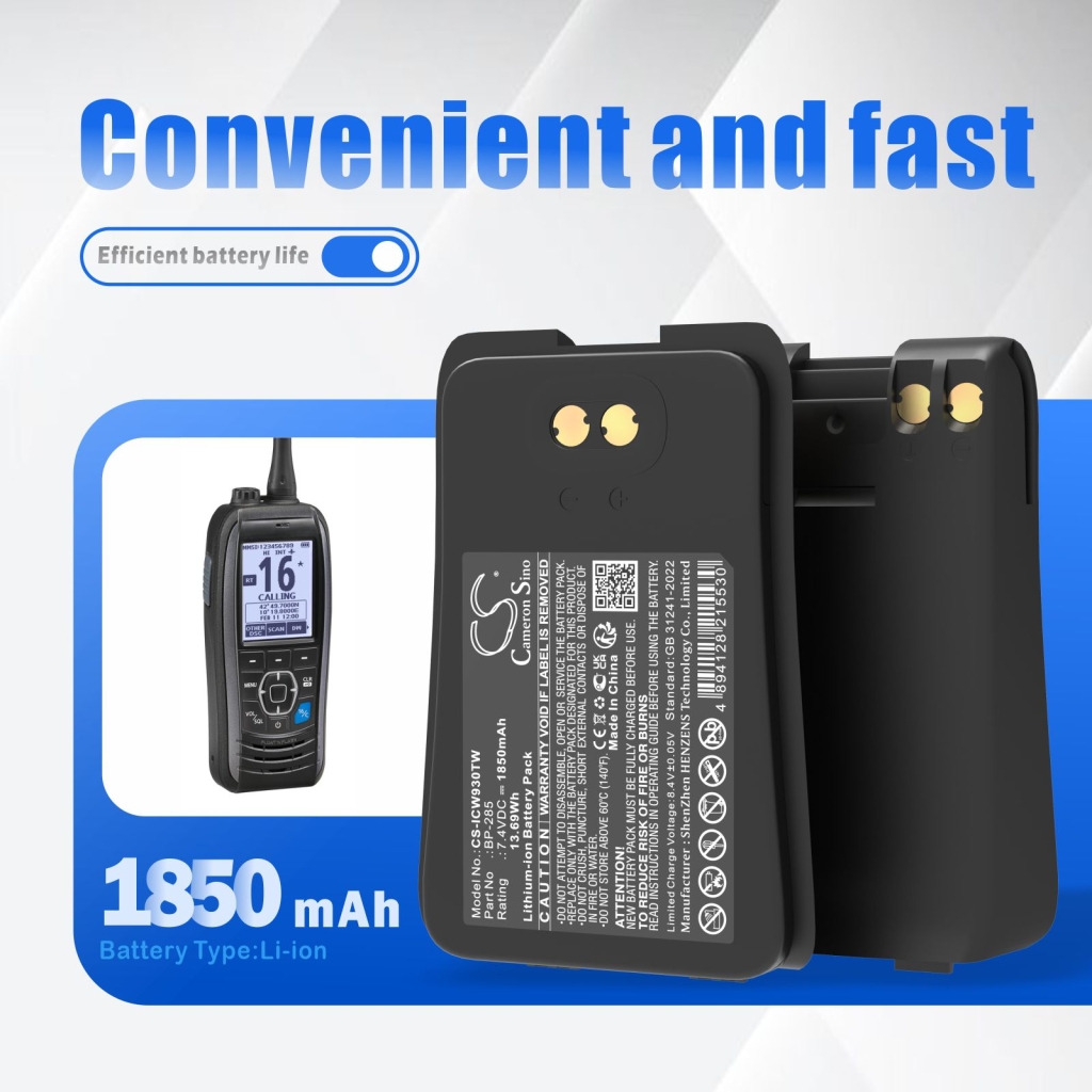 Two-Way Radio Battery Icom CS-ICW930TW