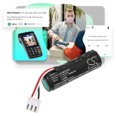 Compatible battery replacement for Ingenico F12432566
