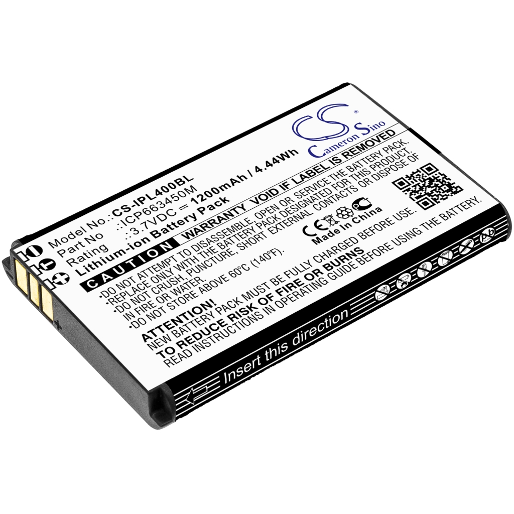 Remplacement de batterie compatible pour Infinite peripherals ICP663450M