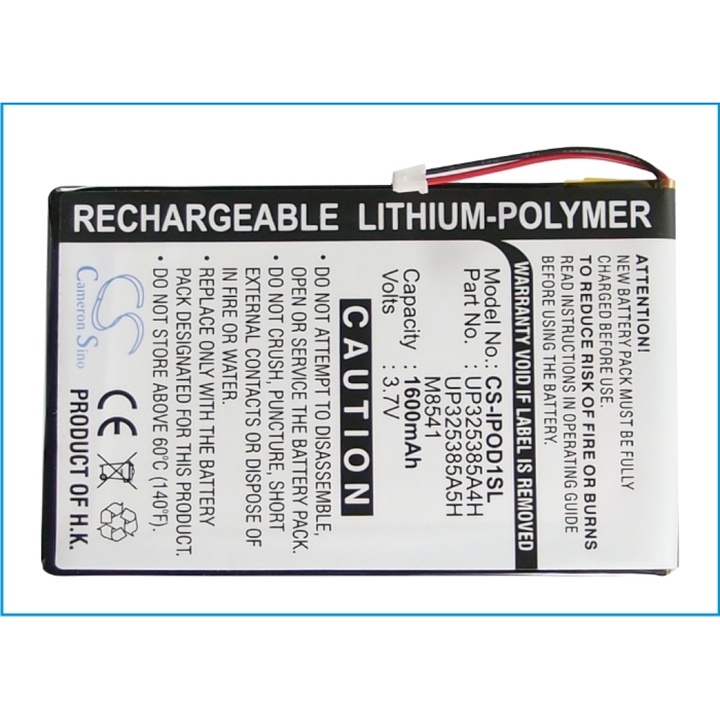 MP3, MP4, MP4, PMP Batterie Apple CS-IPOD1SL