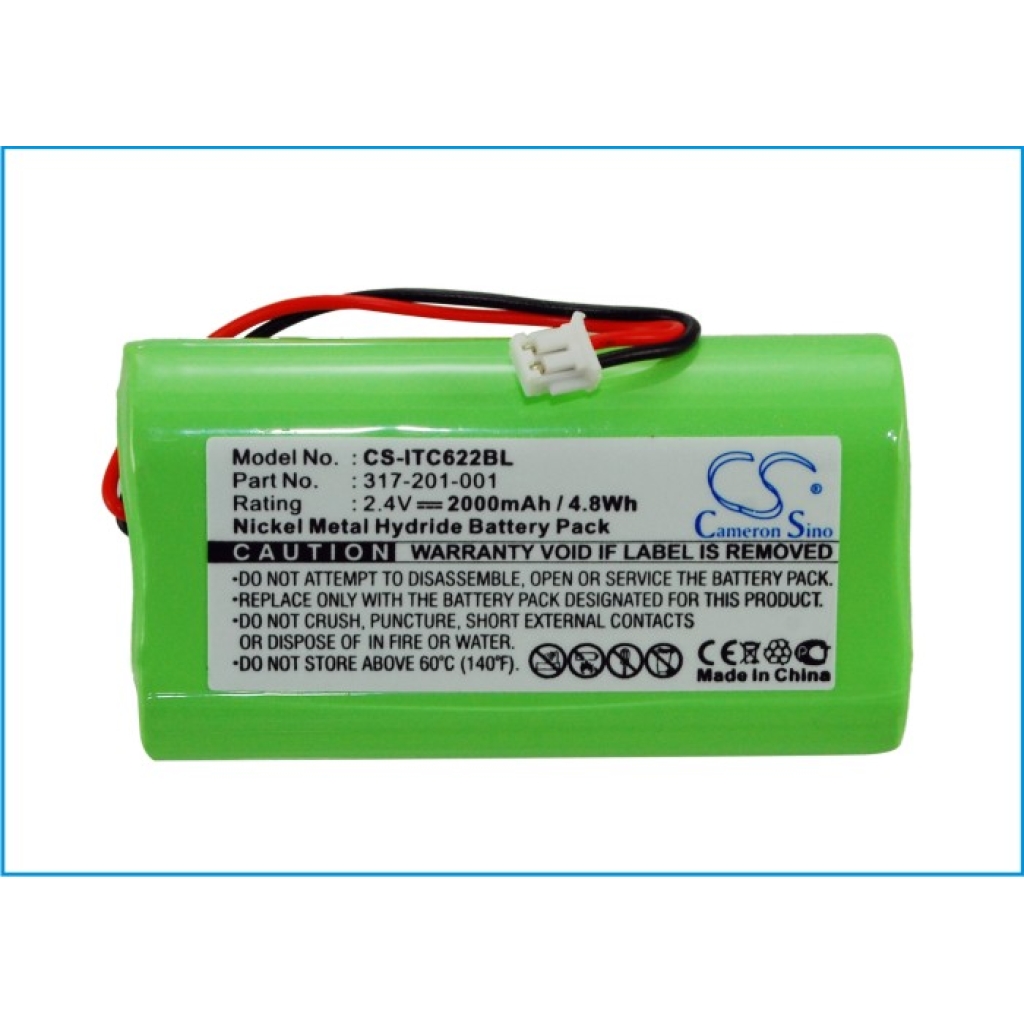 Code à barres, Scanner Batterie du scanner Intermec CS-ITC622BL